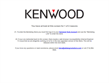 Tablet Screenshot of kenwoodusa.dealerarena.com